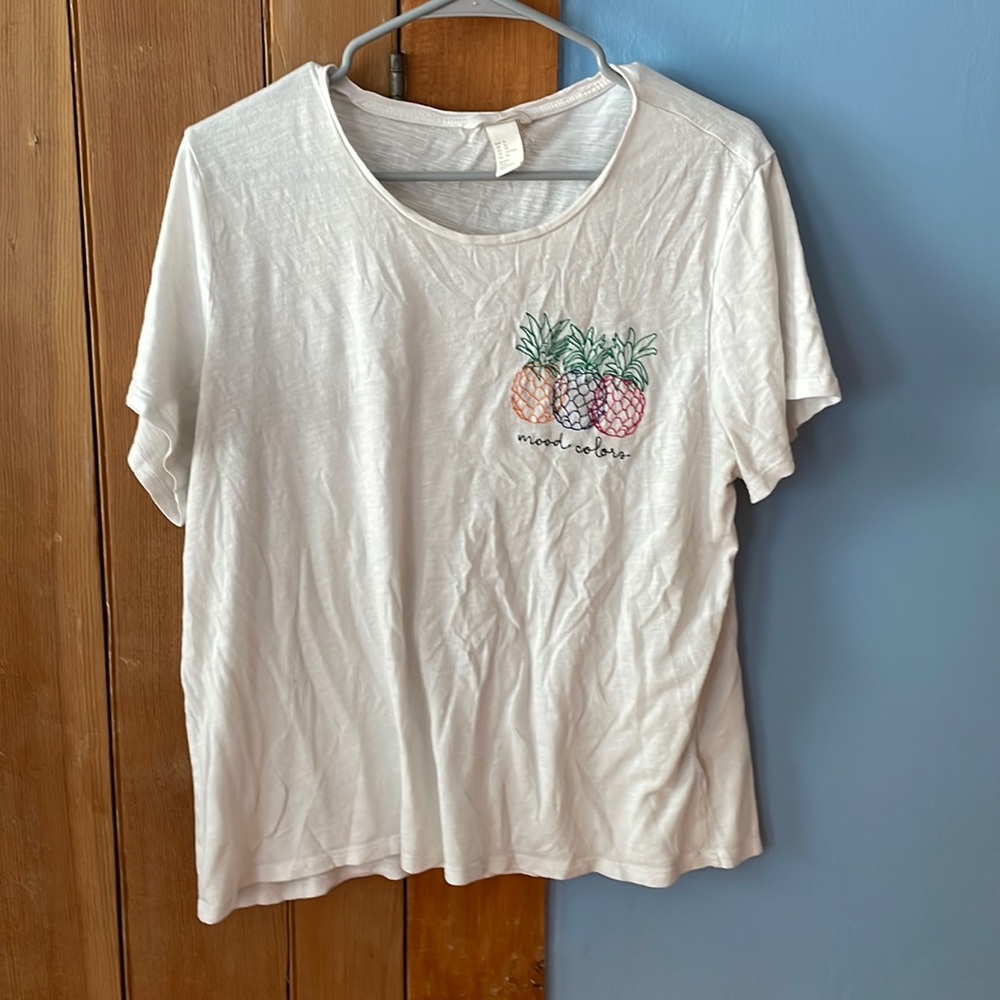 H&M white tshirt size XL
